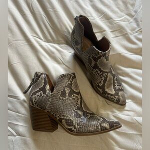 Snake Print Western Boots